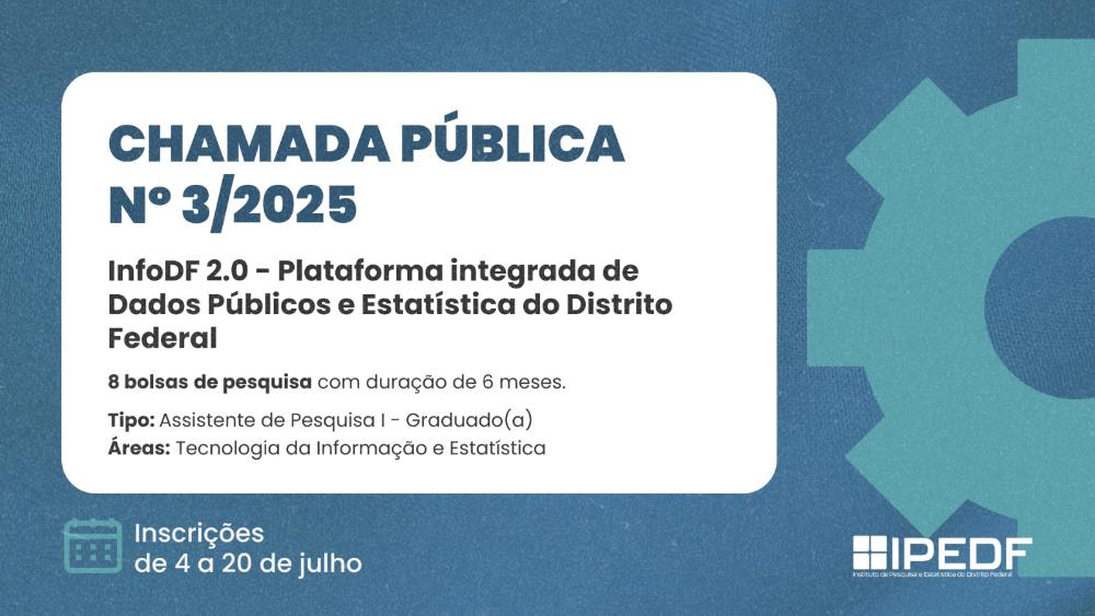 Capa da notícia: IPEDF busca profissionais de TI e dados para projeto sobre transparência pública